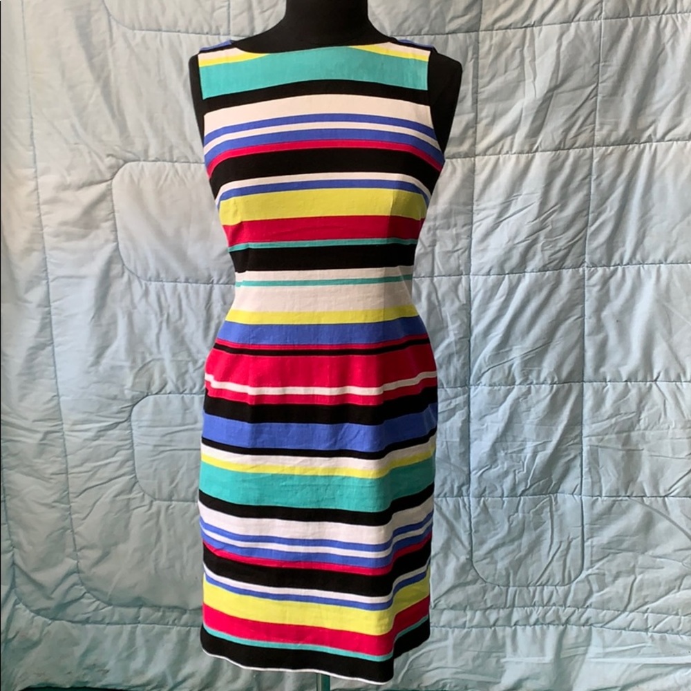 Striped Tahari dress 2.